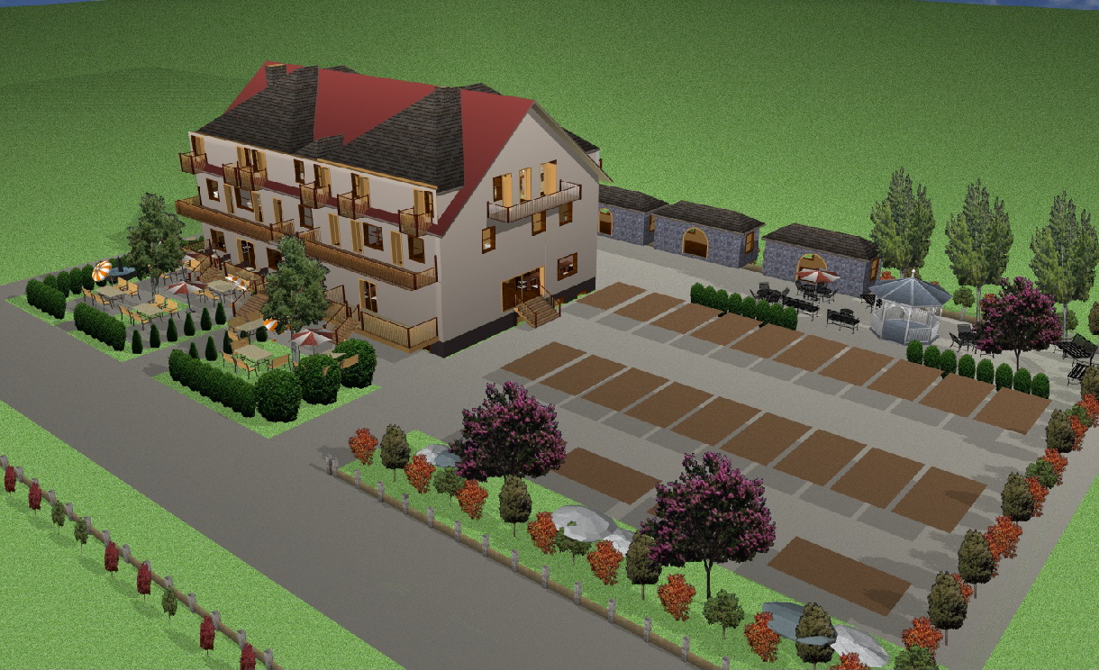 Bäckerei-Caffee-Hotel Luftaufnahme SÜD-WEST 2025 Bäckerei-Caffee-Hotel Luftaufnahme SÜD-WEST 2025