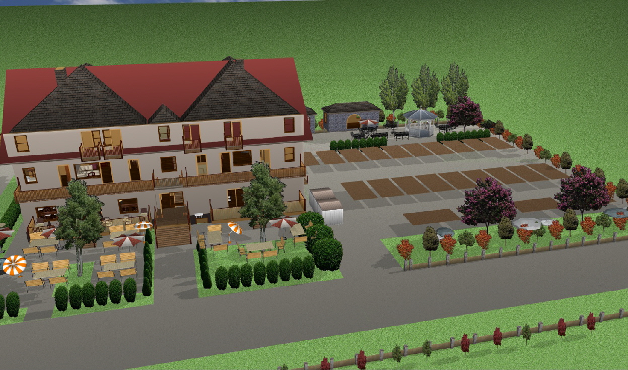 Bäckerei-Caffee-Hotel Luftaufnahme WESTEN 2025 Bäckerei-Caffee-Hotel Luftaufnahme WESTEN 2025